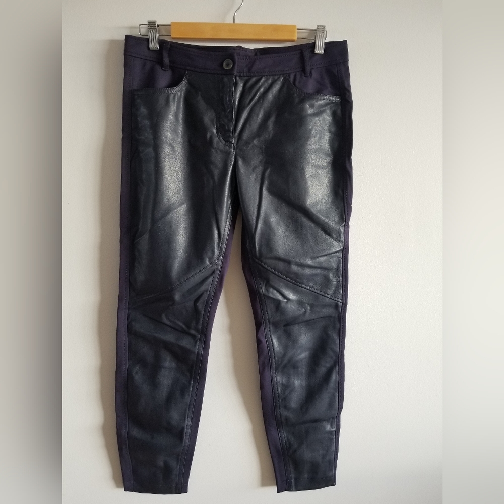 Apanage Faux Leather Pants - size 10